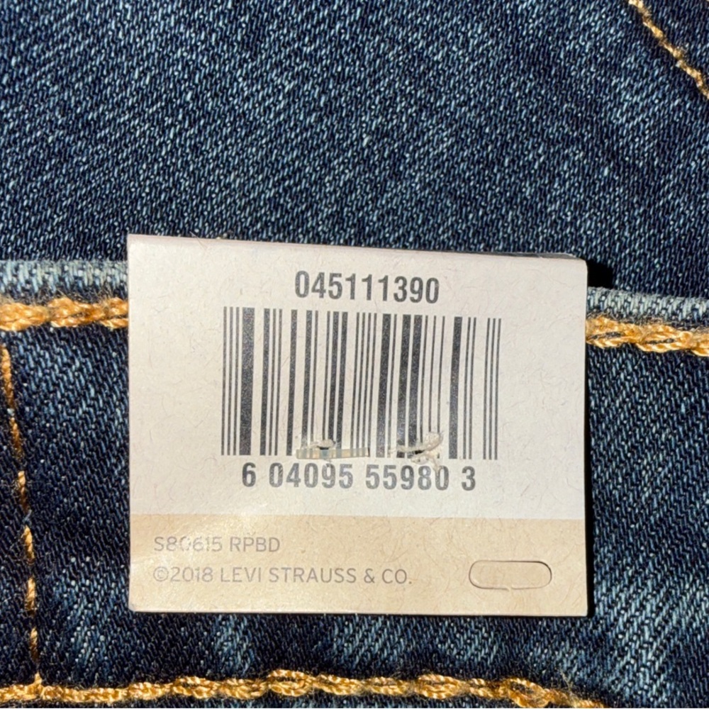 Levi's Men's Slim Jeans - Dark Blue - Picture 3 of 3